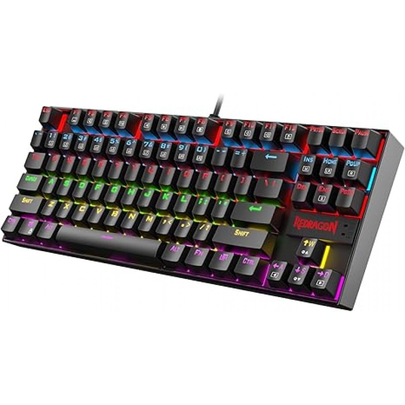 Redragon KUMARA Pro K552P-KBS RGB Bluetooth Wireless 2.4G 3 Mode 87 Keys Mechanical Gaming Keyboard
