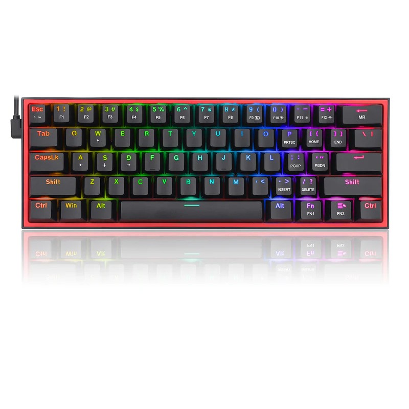 Redragon K617 Fizz 60% Wired RGB Black Gaming Keyboard
