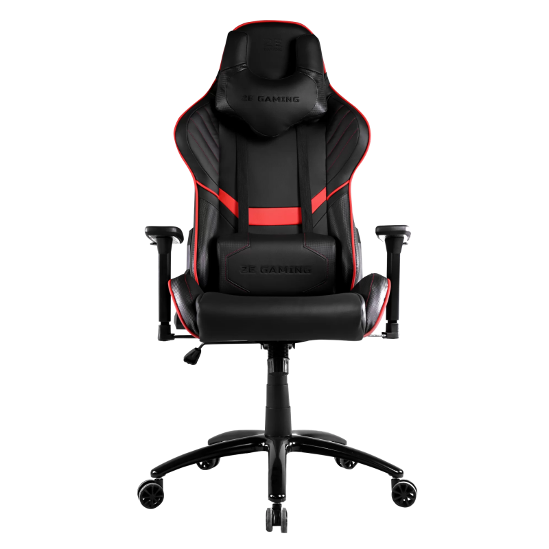 2E GAMING Chair HIBAGON II, PU Leather, 3D-Armrests, black-red