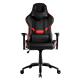 2E GAMING Chair HIBAGON II, PU Leather, 3D-Armrests, black-red