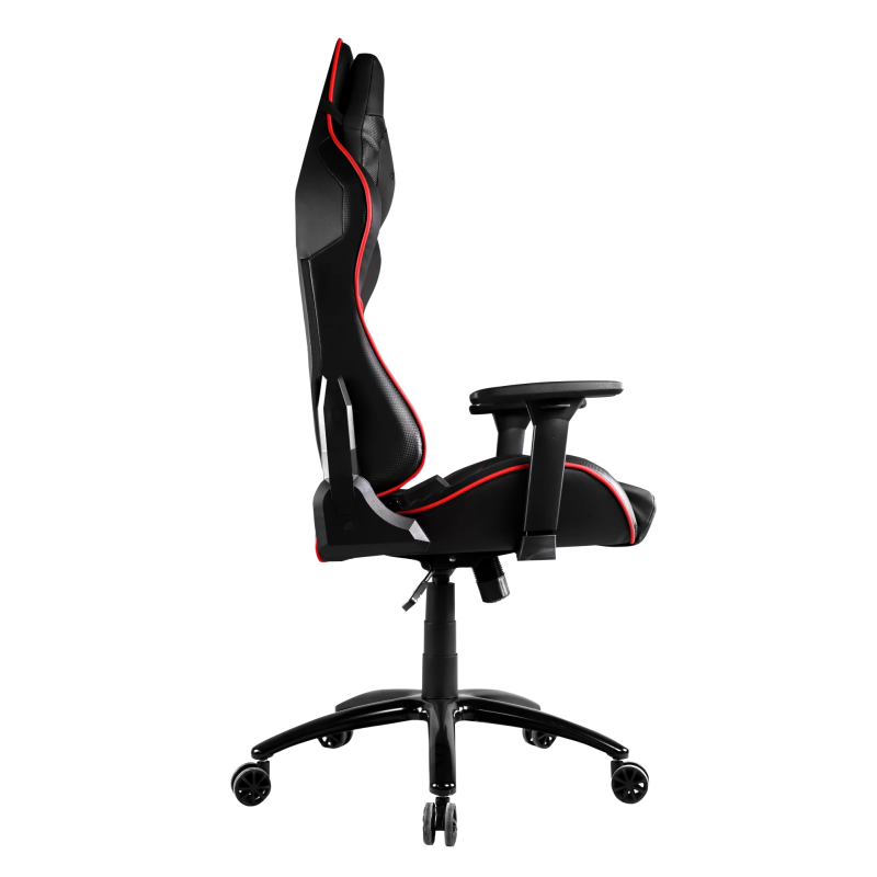 2E GAMING Chair HIBAGON II, PU Leather, 3D-Armrests, black-red