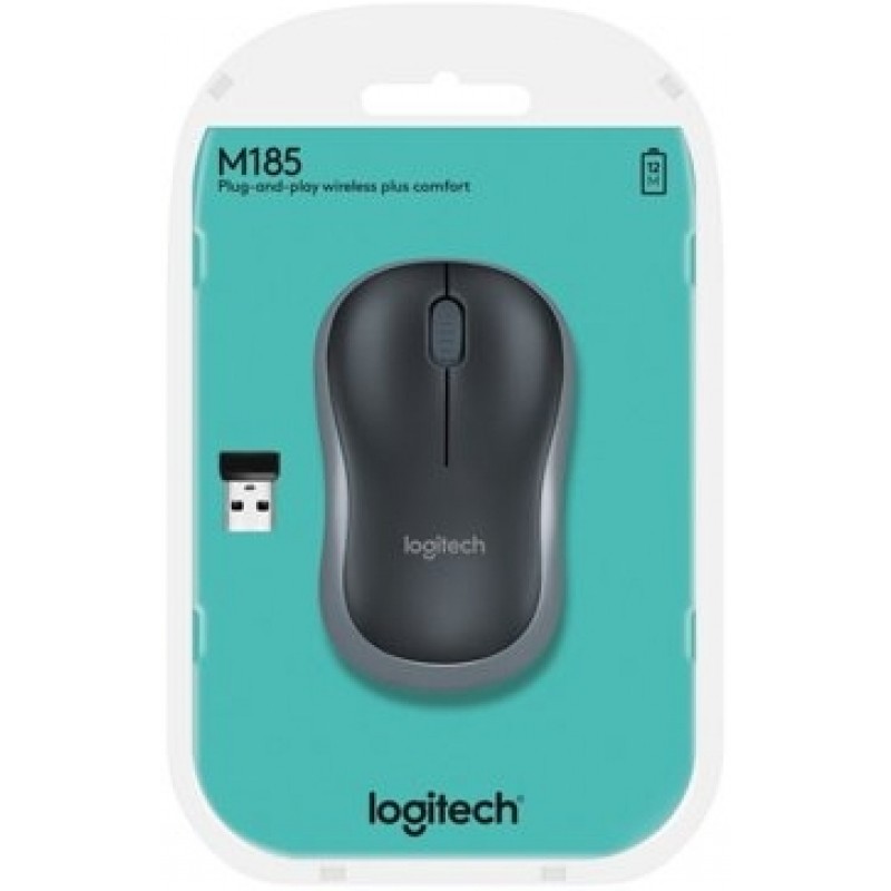 LOGITECH Wireless Mouse M185  - SWIFT GREY