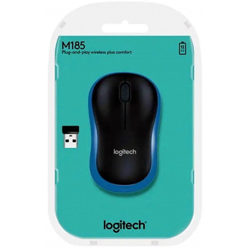 LOGITECH Wireless Mouse M185- BLUE