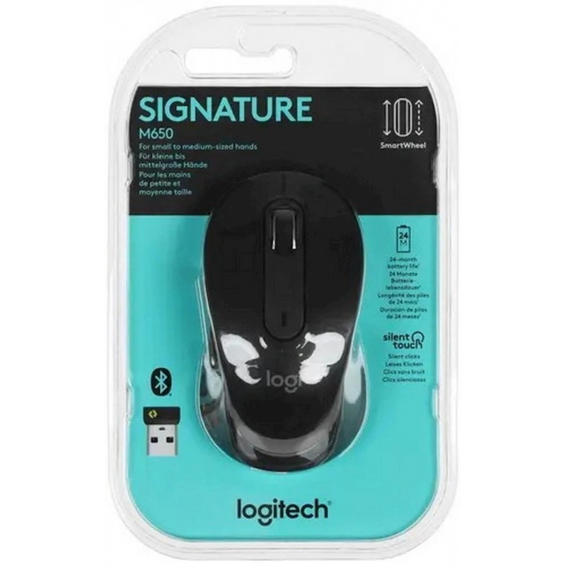 LOGITECH M650 Signature Bluetooth Mouse - GRAPHITE