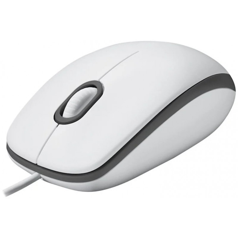Logitech Mouse M100 - WHITE - USB -  EMEA-914 -AKOYA HANGTAB BOX M100