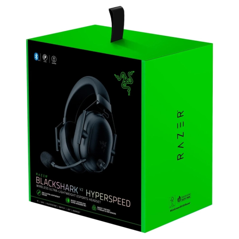 Razer Headset BlackShark V2 HyperSpeed, USB/WL, black