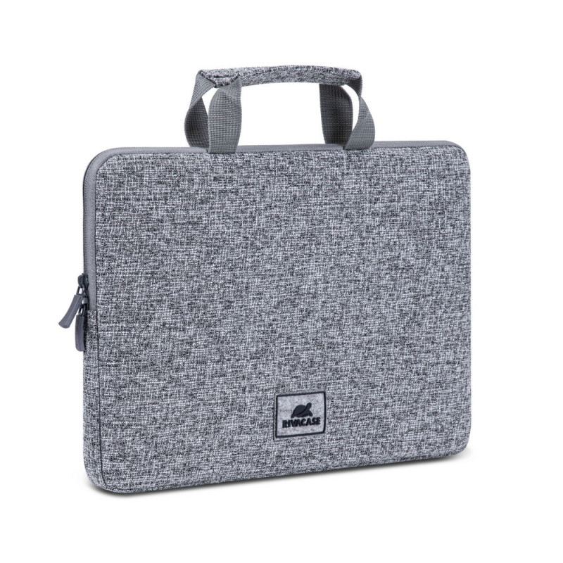 RIVACASE 7913 light grey Laptop sleeve 13.3-14" with handles Black Red Grey