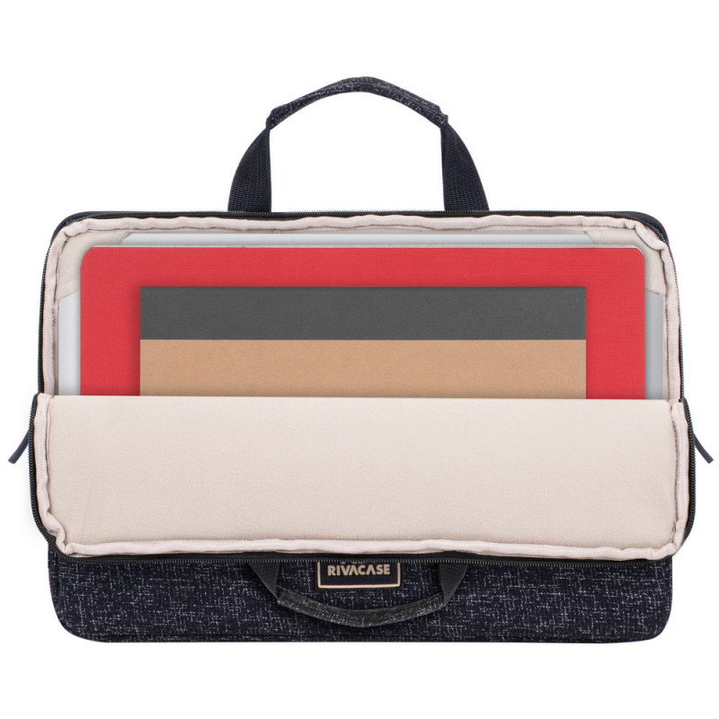 RIVACASE 7913 black Laptop sleeve 13.3-14" with handles